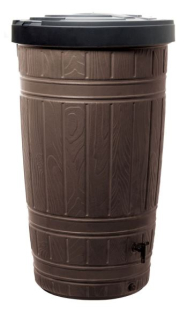 Sud na děšťovou vodu WOODCAN tm.hnědý 265l